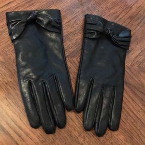 Faux Leather Gloves